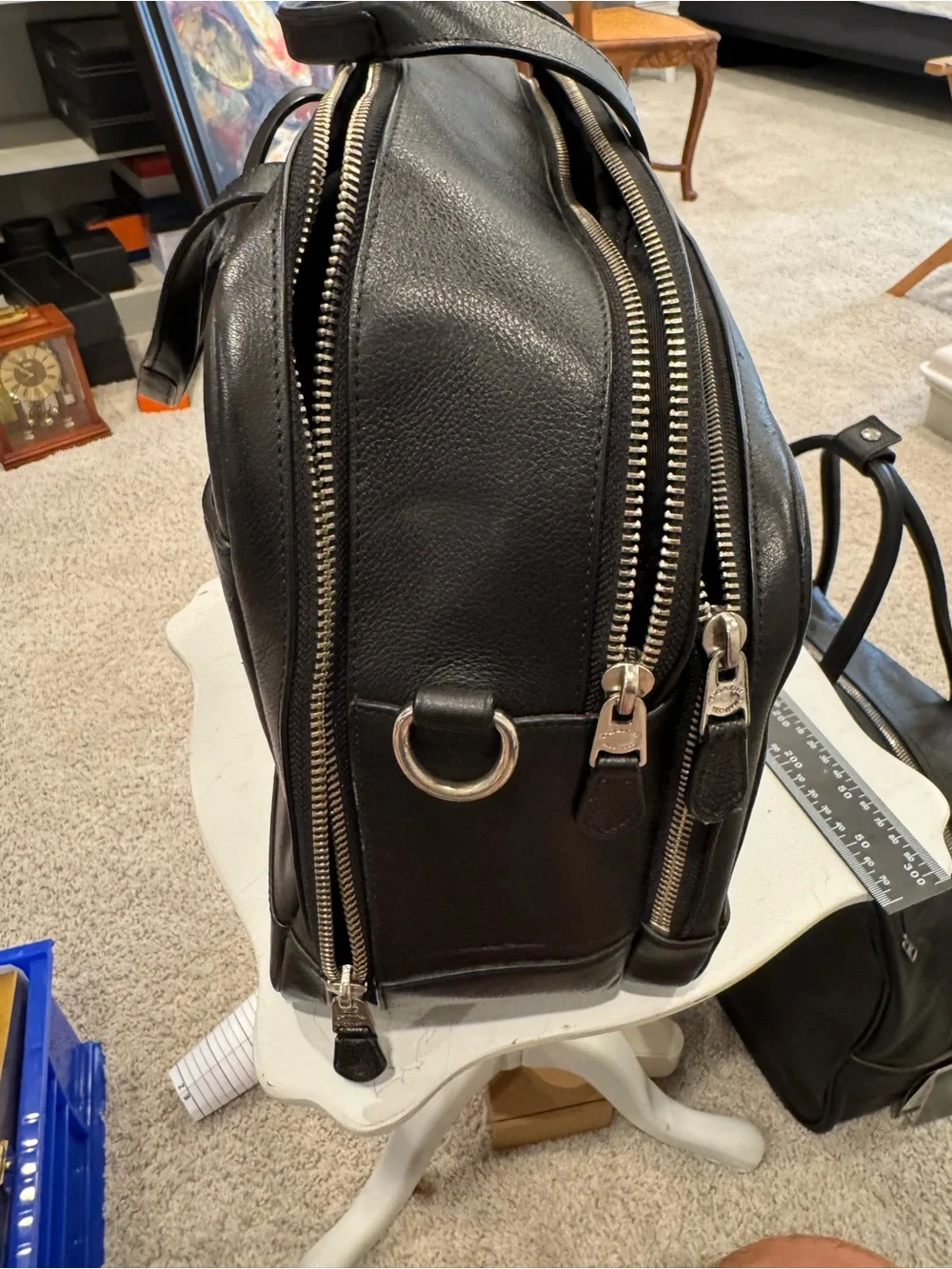 Coach Black Leather Laptop Briefcase